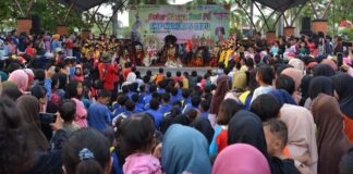 Fantastis SMP Negeri 5 Cepu Gelar Karya Seni di Outdoor Taman Tukbuntung Kota Cepu Dibanjiri Lautan Manusia